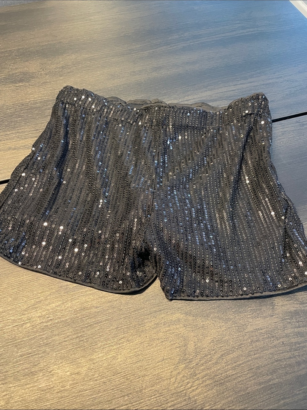 SHEIN Black Sequin Women's Skort Shorts